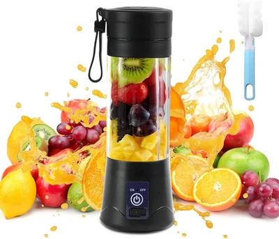 Mini Frullatore Portatile Elettrico, 380Ml Mixer Smoothie Maker 6 Lame Bicchiere - Immagine 1 di 4