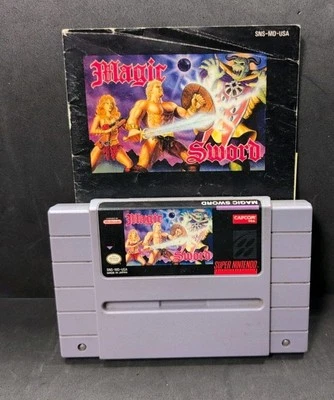 Magic Sword & Manual (Super Nintendo Entertainment System, 1992) SNES Authentic - Image 1 of 4