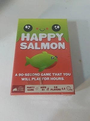Happy Salmon 90 Second Party Game Ages 6+ by Exploding Kittens 3-8players Sealed - Image 1 of 2