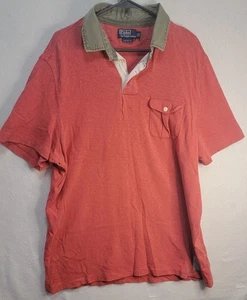 Polo Ralph Lauren Vintage Ajuste Personalizado Bolsillo Rojo 2XL - Imagen 1 de 8