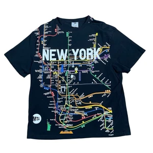 Camiseta MTA New York City Subway Transit para hombre XL Tourist Radio City Brooklyn - Imagen 1 de 10