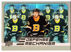 2022-23 Upper Deck Series 1 GOLD DEFENSE MECHANISM Charlie McAvoy  SP
