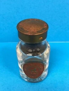 VINTAGE DENTAL CAULK GLASS BOTTLE w/Lid ~ TWENTIETH CENTURY ALLOY *FREE SHIPPING - Picture 1 of 6