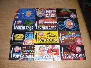 Dave & Buster's 12 different new and used collectible gift cards - Picture 1 of 1