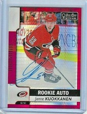 2017-18 JANNE KUOKKANEN O-Pee-Chee Platinum Rookie Auto RED /50