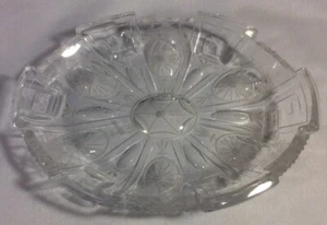 Unique Art Deco Glass Serving Dish Beautiful 6” - Picture 1 of 7