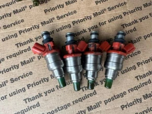4PCS 195500-2010 fuel Injectors For Mazda RX-7 89-91 fc fc3s - Picture 1 of 2
