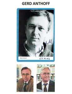 GERD ANTHOFF - Actor alemán - Der Bulle von Tolz - Foto autógrafa - Imagen 1 de 2