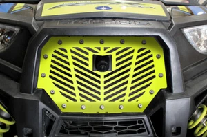 Rejilla de acero se adapta a RIDE COMMAND Polaris RZR 1000 XP 17-18 RAYAS EN V compresión de cal - Imagen 1 de 3