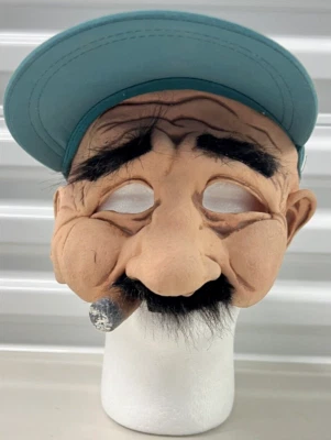 Fidel Castro Supplex KNP Tocado Máscara de Halloween Viejo Hombre Fumar Puro Sombrero Foto 1 de 4