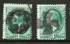 Fancy Cancels SOTN STAR CROSS 3 Cent Washington Banknote 1871-83 US 6B41 - Picture 1 of 3