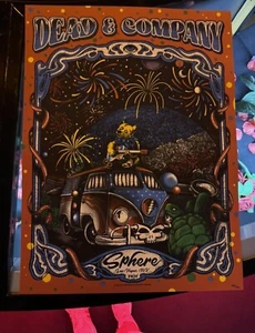 Dead and & Company poster Las Vegas Sphere Brandon Trammel 7/4 2024 4 luglio - Foto 1 di 1