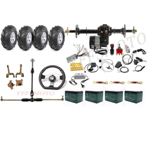 Hinterachs Differential Achssatz 500W 1000W Motor Rad Felge für Fahrrad Golf Cart Quad - Bild 1 von 87