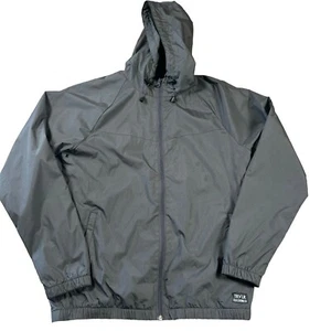 Oneill Windbreaker Jacket Mens Small Zip Up Gray TRVLR Series Waffle Knit Surf - Picture 1 of 5