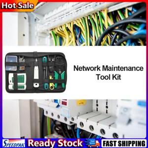 14pcs RJ11 RJ45 RJ12 Cable Tester Plier Crimp Plug Clamp LAN Network Repair Tool