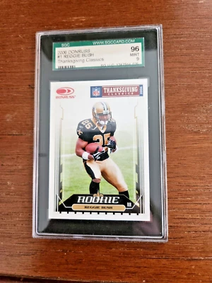 2006 Donruss Thanksgiving Classic REGGIE BUSH #NO-1 Rookie SGC 9 Mint Saints - Image 1 of 2