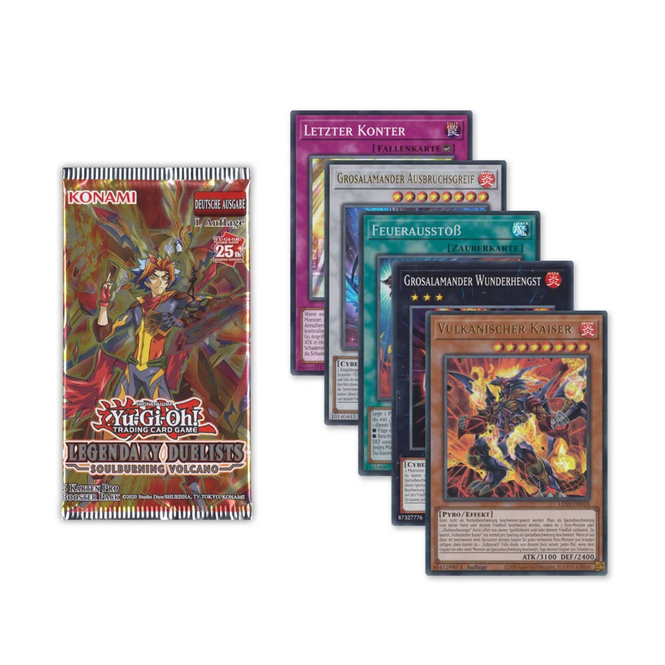 Yu-Gi-Oh! TCG Legendary Duelists Soulburning Volcano Einzelkarten 1. Auflage DE