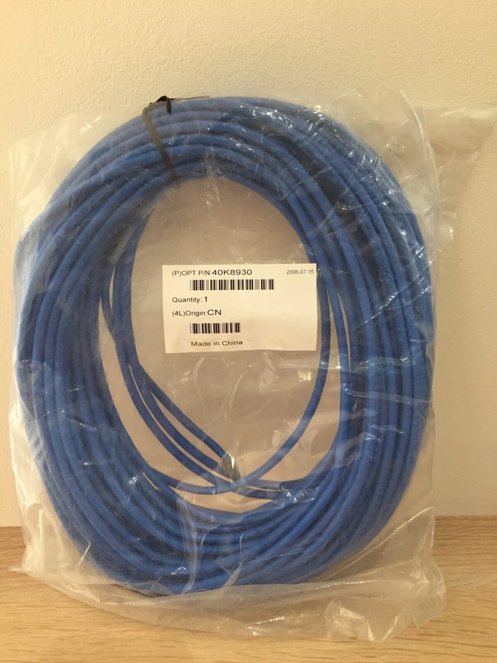 PN 40K8930 IBM Blue CAT5e Cable (25m) - Image 1 of 1