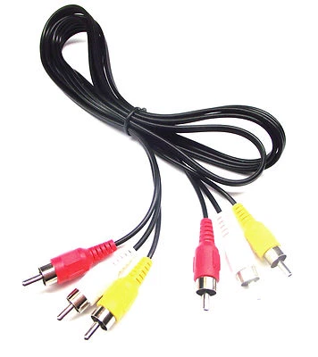 From OZ Quality 1PC 1.5MT 3 RCA Male To 3 RCA Male AV Cable Lead Audio Video +FP - Image 1 of 4