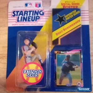 Bret Saberhager trifft Kenner Toys Startaufstellung MLB 1992 erweiterte Serie sl274 - Bild 1 von 1