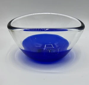 Willu Johansson Hadeland Norway Scandinavian Cobalt Blue Summerso Dish - Picture 1 of 5