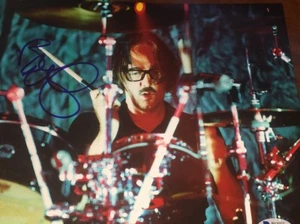 BUTCH VIG SIGNED Drummer GARBAGE BAS COA 8X10 Color Concert PHOTO - Picture 1 of 4