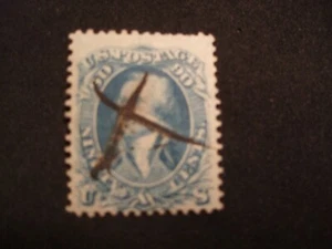Blue Washington 90 Cent US 72 gebraucht Stiftstempel - Bild 1 von 12