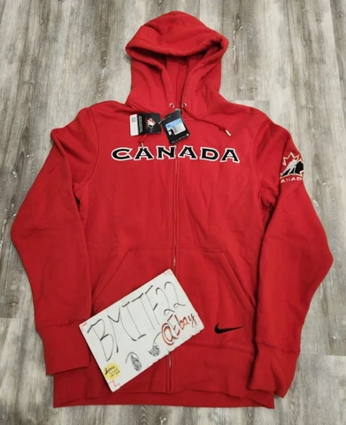 NWT Nike Team Canada Ice Hockey Full Zip Jacket Hoodie Men M Cover