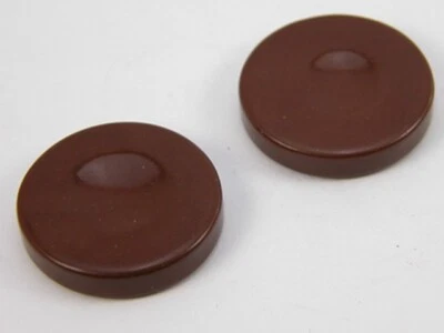 2 Piezas de Repuesto Backgammon Marrón 1 1/8" X 3/8" Foto 1 de 3