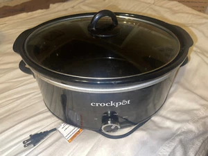 CROCKPOT/LOW/HIGH/WARM/OFF  BLACK  COMES OUT TO PUT IN THE FRIDGE/EASY CLEAN UP - Picture 1 of 8