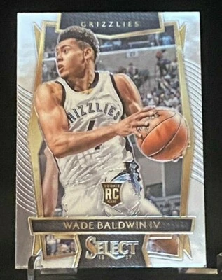 2016-17 Panini Select Rookie Card #39 Wade Baldwin lV Memphis Grizzlies - Image 1 of 2