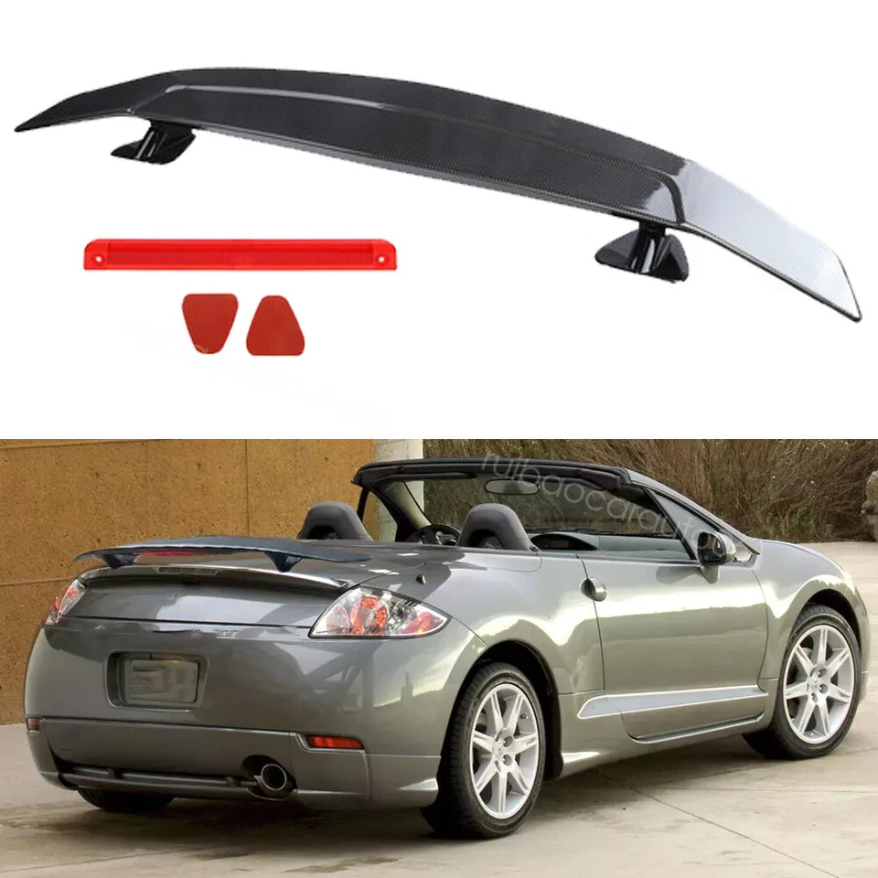 For Mitsubishi Eclipse Spyder 46" Rear Upper Trunk Spoiler Wing Lip Carbon Style Foto 1 de 4