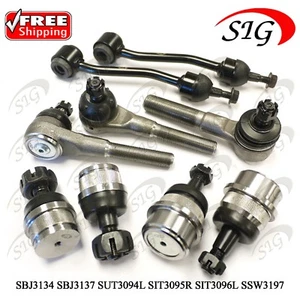 Kit de 9 piezas de eslabones de barra estabilizadora de extremo de rótula delantera para Jeep TJ 1997-2006 4x4 - Imagen 1 de 12