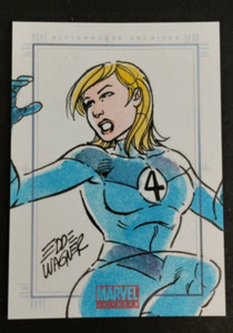 Marvel Universe SketchaFEX 'The Invisible Woman' sketch card Rittenhouse 2011