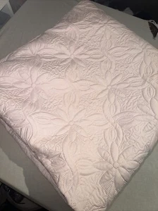 Gorgeous Vintage Cottagecore Grandmacore Cotton Patchwork Quilt King Pink Floral - Picture 1 of 7