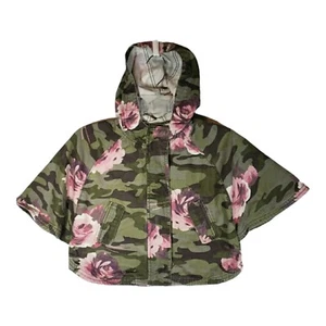 BABY GAP Größe 4T grün Camouflage Jacke Blumendruck Detail Hoodie Mädchen/Kleinkind - Bild 1 von 5