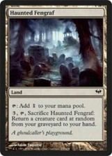 4 Haunted Fengraf - LP - Dark Ascension - mtg - x4 4x
