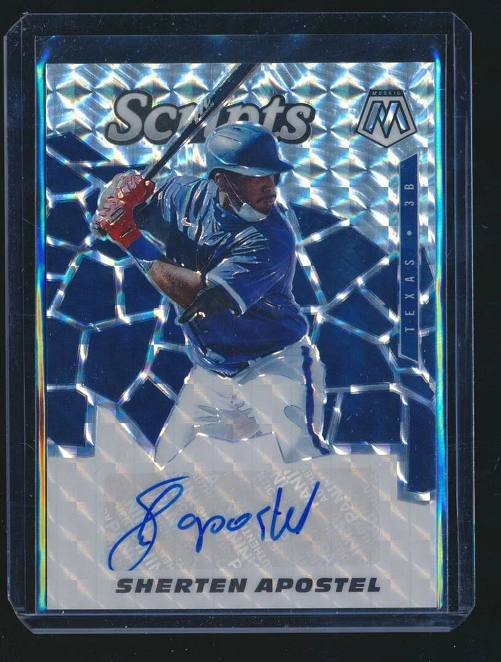 2021 MOSAIC SCRIPTS AUTO SHERTEN APOSTEL RANGERS - Image 1 of 1