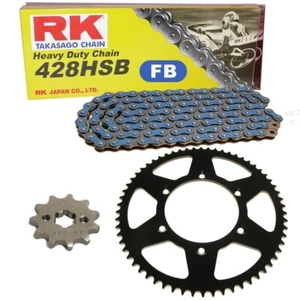 Chain Set Rieju Smx 125 05-10 Chain RK RC 428 Sb 138 Open Blue 14/48 - Picture 1 of 4