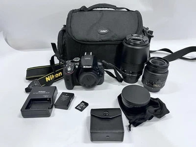 Nikon D5300 DSLR Camera W/ (AF-S DX 18-55mm f/3.5-5.6GII & AF 70-300 F:4-5.6G - Image 1 of 4