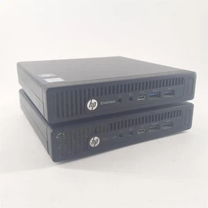 i5 HP Mini Desktop PC's Job Lot of 2 EliteDesk 800 G2 i5-6500T 8GB RAM 128GB SSD - Picture 1 of 10