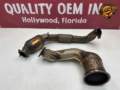 2017-2020 PORSCHE PANAMERA 3.0 EXHAUST PIPE W/ CATALYTIC CONVERTER PAIR OEM 45k - Image 1 of 4