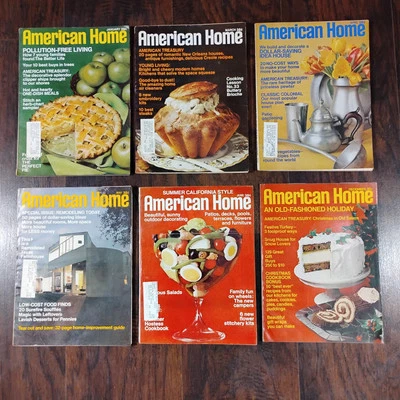 Lot 1970s Vtg THE AMERICAN HOME MAGAZINES House Decor, Design, Cooking 1971 - Image 1 of 4
