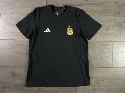 Adidas AFA Argentina Nation Black T-Shirt Soccer Men’s Size Medium New JW1862 - Image 1 of 4