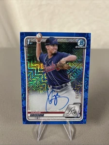 Vaughn Grissom 2020 1st Bowman Chrome Auto Mojo Blue Refractor /150 - Picture 1 of 11