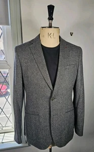 Ted Baker Blazer Herren mittelgrau Wollmischung UK 38 Punktemuster Jacke - Bild 1 von 18