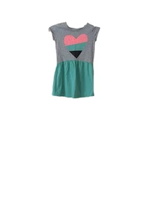 Girls Mini Dress With Heart Design - Picture 1 of 2