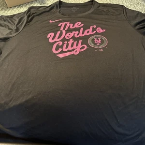 Camiseta Nike New York Mets City Connect Talla 2XL Negra MLB NUEVA SIN ETIQUETAS - Imagen 1 de 5