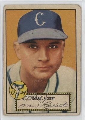 1952 Topps Marv Rickert (Red Back) #50 Rookie RC - Image 1 of 2