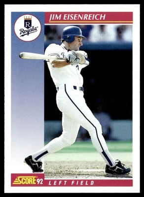 1992 Score Jim Eisenreich Kansas City Royals #158 - Image 1 of 2